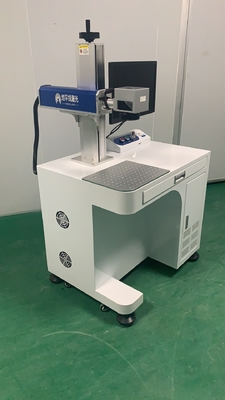 Rotary 0.5ms 20W 30W Fiber Laser Marking Machines EZCAD Control