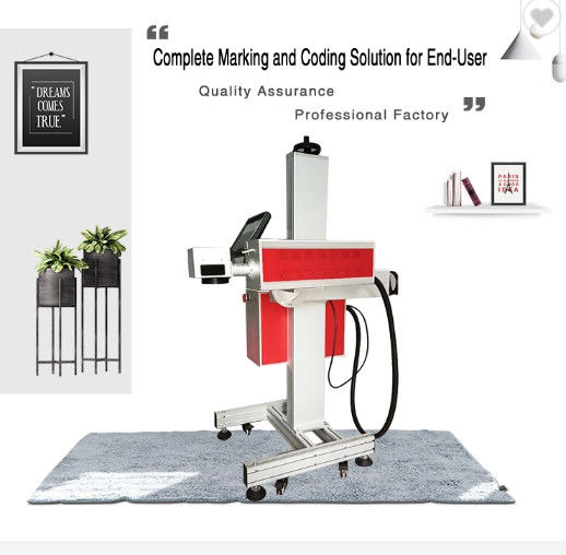 Automatic 30w 1060mm Fly Laser Marking Machine , Laser Engraving On Paper