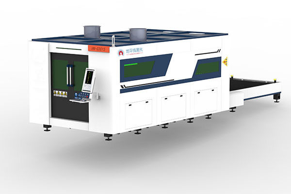 50mm Enclosed 4000mm Laser Cutting Machine For Steel Plate