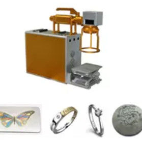 60W Laser Marking Machines , 0.15mm Laser Marking Machine For Gold Jewellery