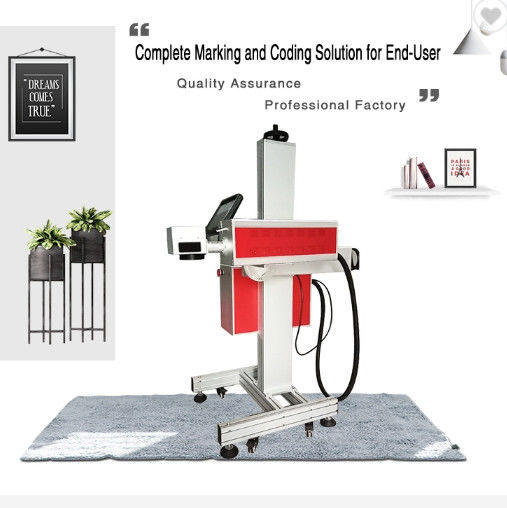 Automatic 30w 1060mm Fly Laser Marking Machine , Laser Engraving On Paper