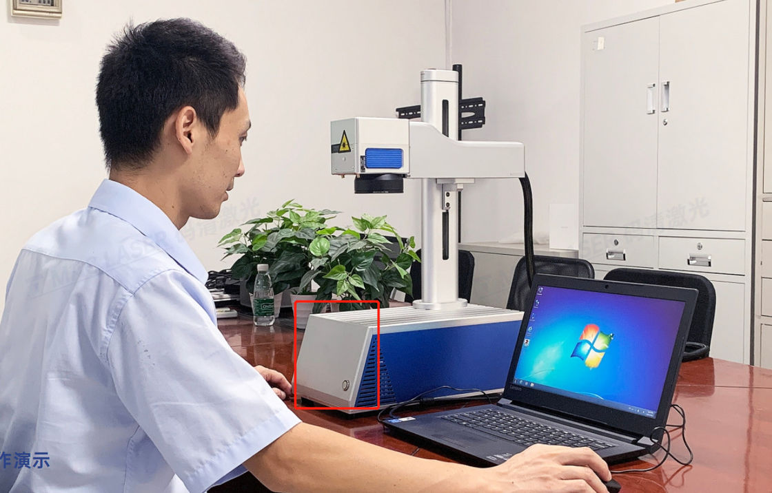 ABS PVC 30W Fiber Laser Marking Machine 1064nm Fiber Laser Marking Equipment