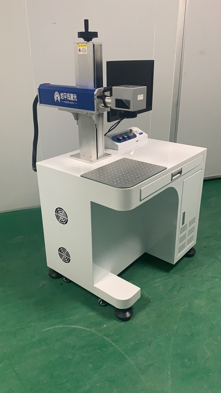 Rotary 0.5ms 20W 30W Fiber Laser Marking Machines EZCAD Control